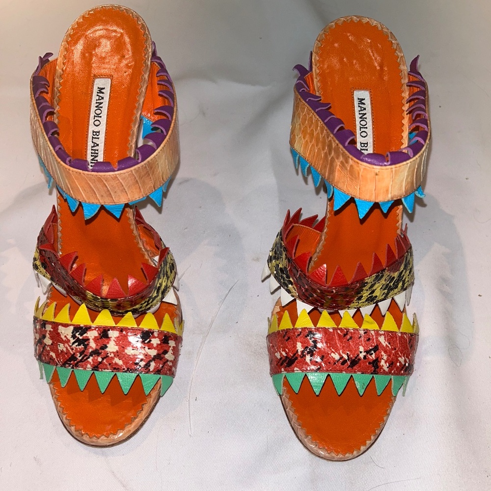 Manolo Blahnik Festive Mules